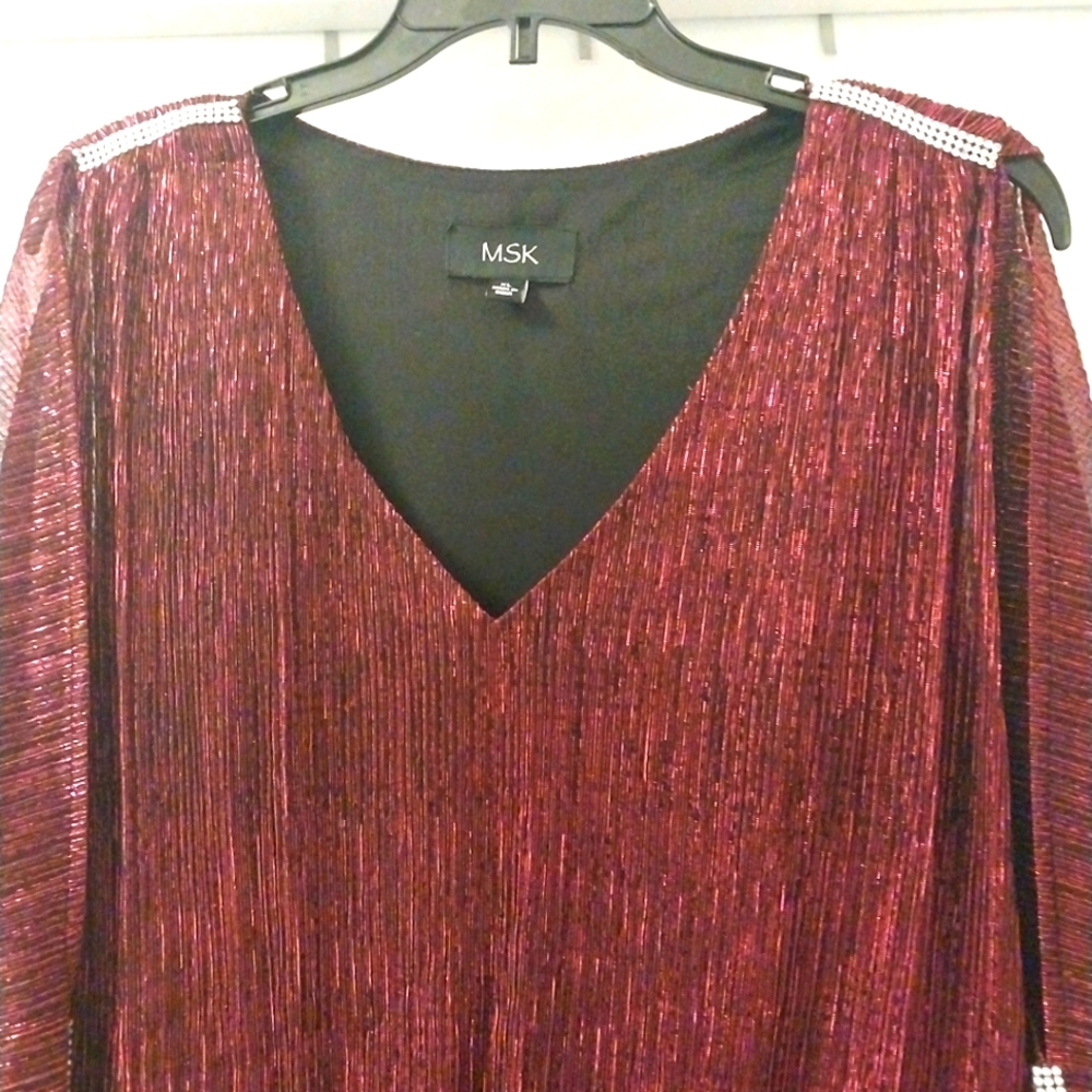 Red mini dress